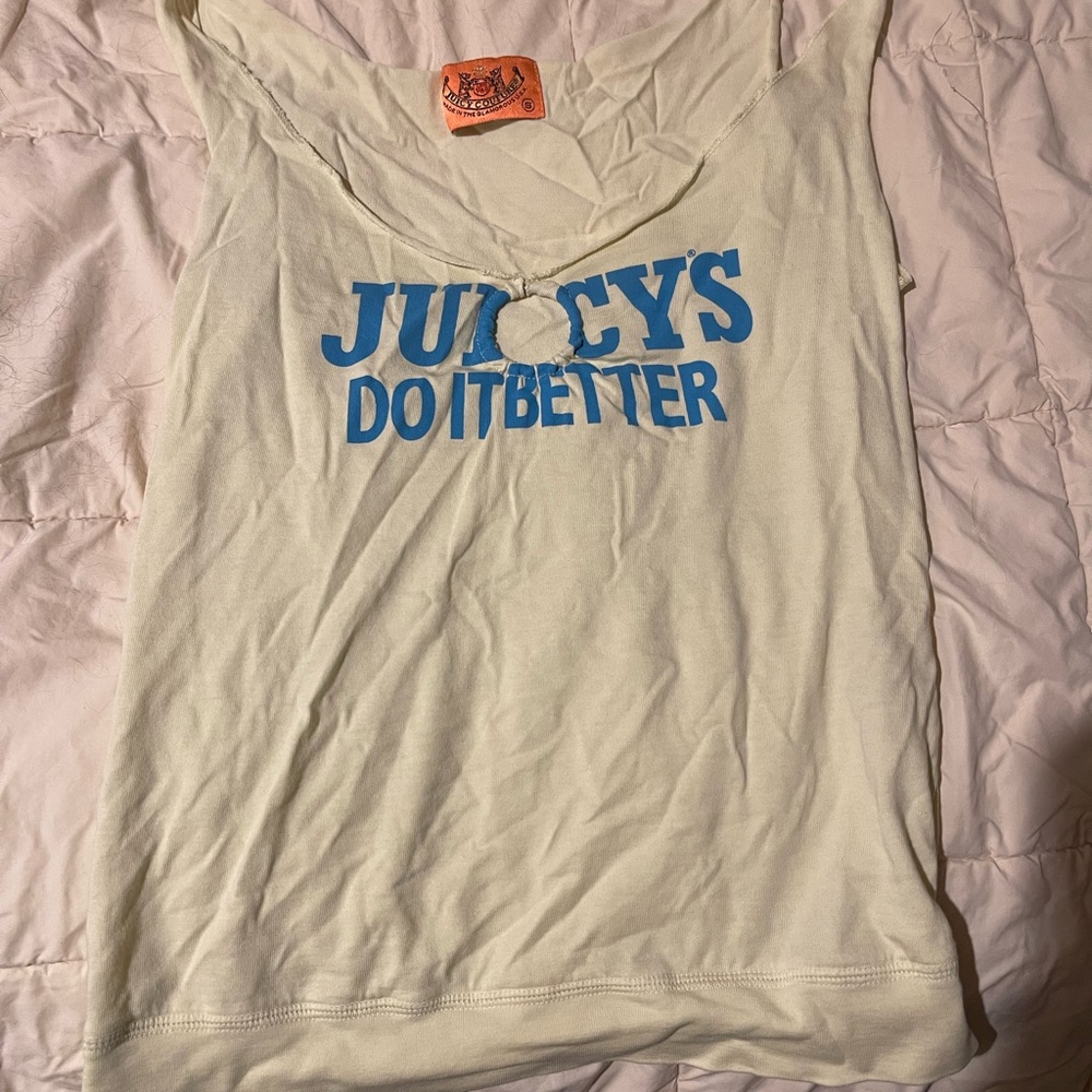 Juicy Couture rare vintage tank top Juicys Do It Better size small